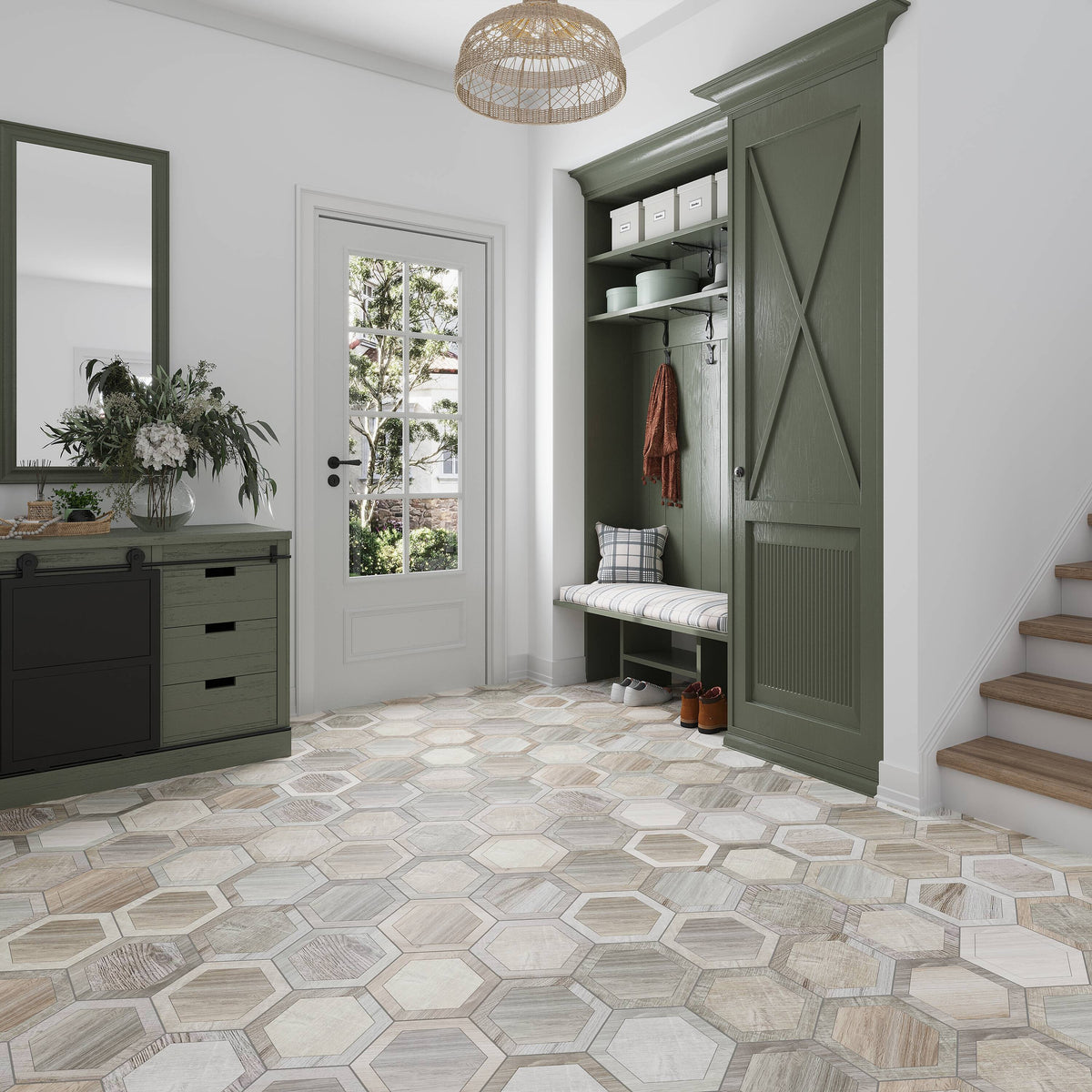Apollo Tile Beige 10-in x 10-in Matte Porcelain Stone Look Tile (12.535-sq. ft/ Carton)