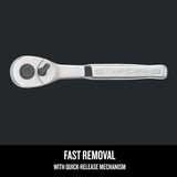 CRAFTSMAN 72-Teeth 3/8-in Drive Quick-Release Flexible Head Ratchet
