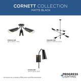 Progress Lighting Cornett 6-Light Brushed Nickel Modern/Contemporary Chandelier