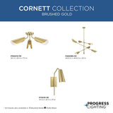 Progress Lighting Cornett 6-Light Brushed Nickel Modern/Contemporary Chandelier
