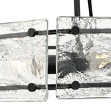 Progress Lighting Rivera 4-Light Matte Black Craftsman Chandelier