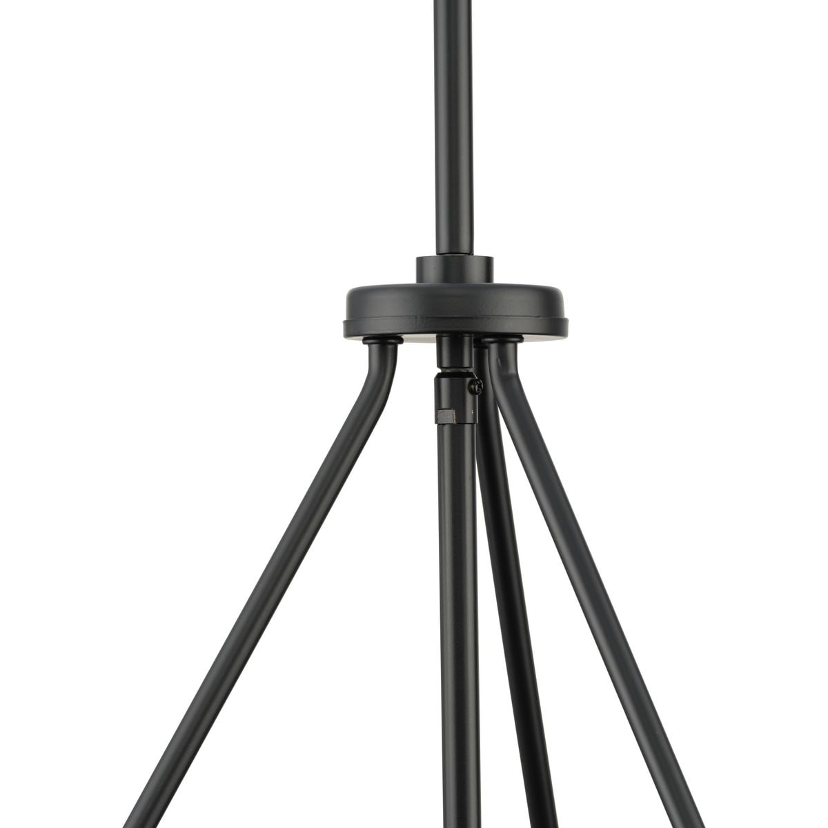 Progress Lighting Rivera 4-Light Matte Black Craftsman Chandelier