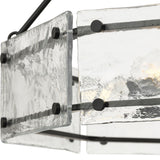Progress Lighting Rivera 6-Light Matte Black Craftsman Chandelier