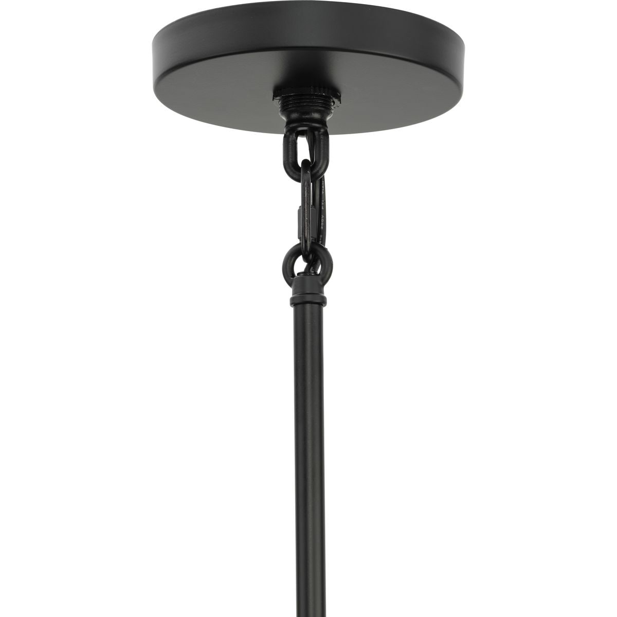 Progress Lighting Rivera 5-Light Matte Black Craftsman Chandelier