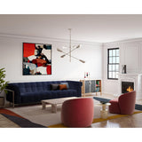 Progress Lighting Cornett 6-Light Brushed Nickel Modern/Contemporary Chandelier