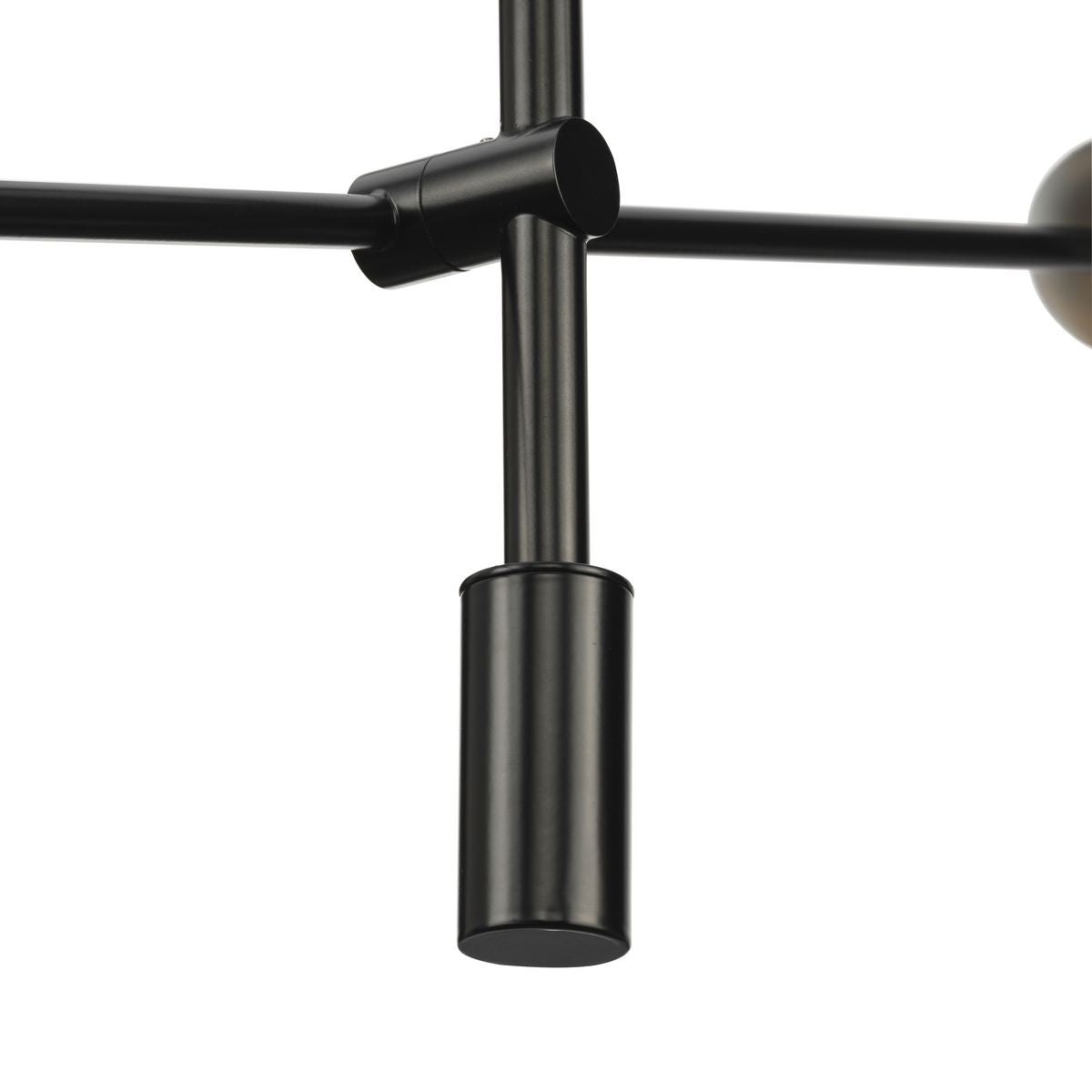 Progress Lighting Cornett 6-Light Matte Black Modern/Contemporary Led Chandelier