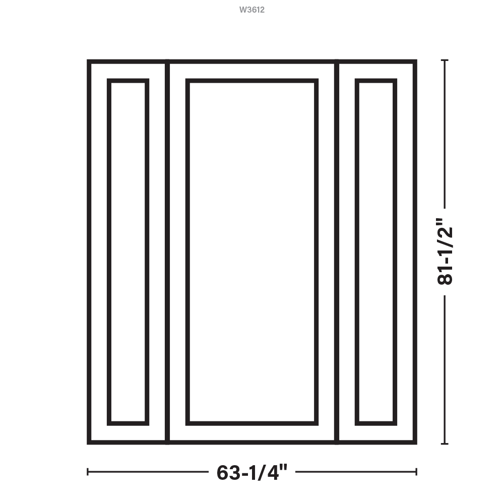 Greatview Doors Mahogany Stained Prehung Front Door with Sidelights