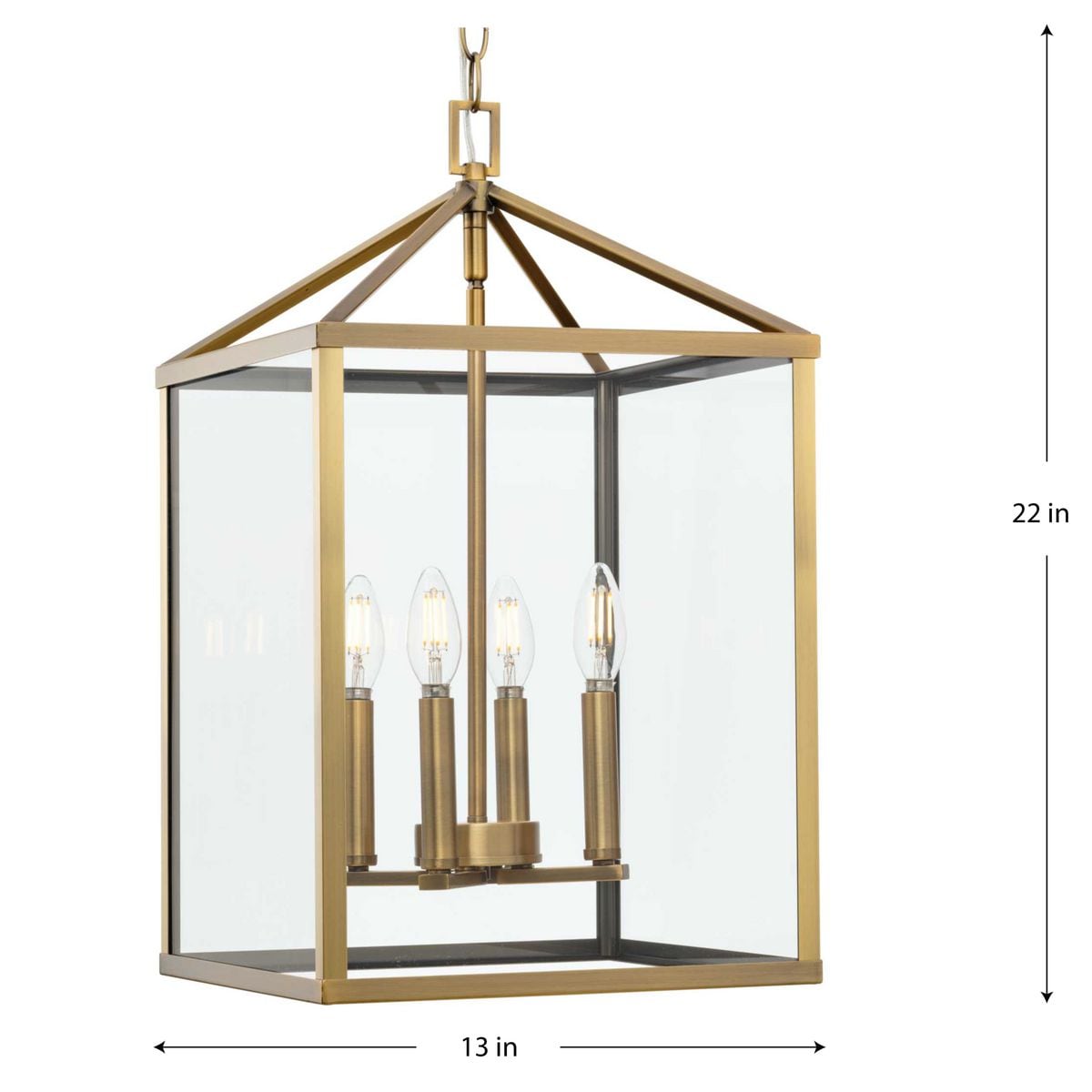 Progress Lighting Hillcrest 4-Light Transitional Chandelier