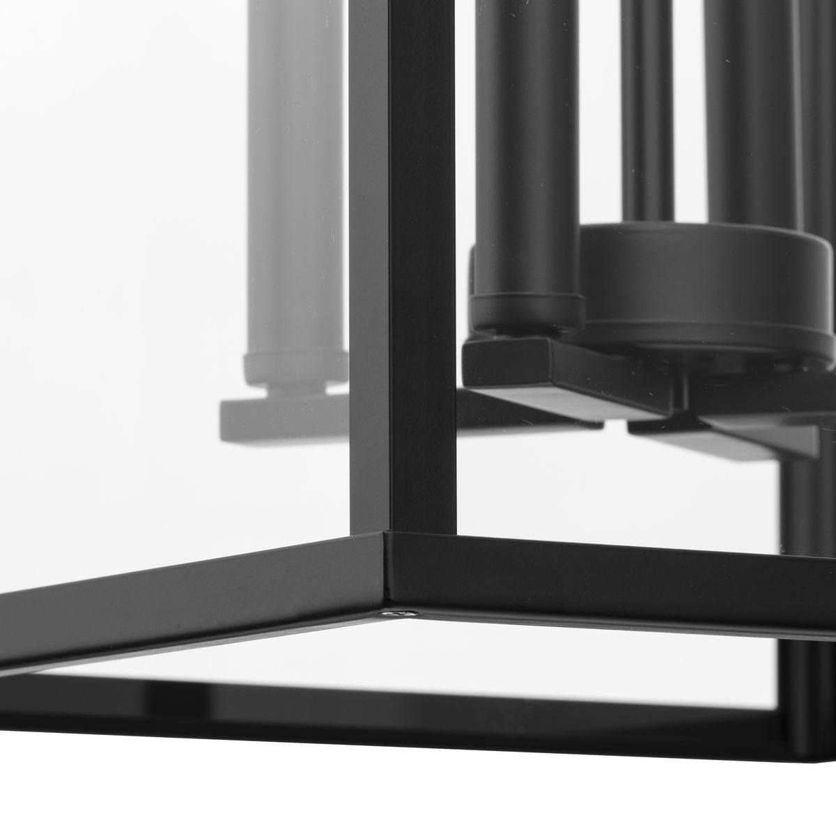 Progress Lighting Hillcrest 4-Light Matte Black Transitional Chandelier