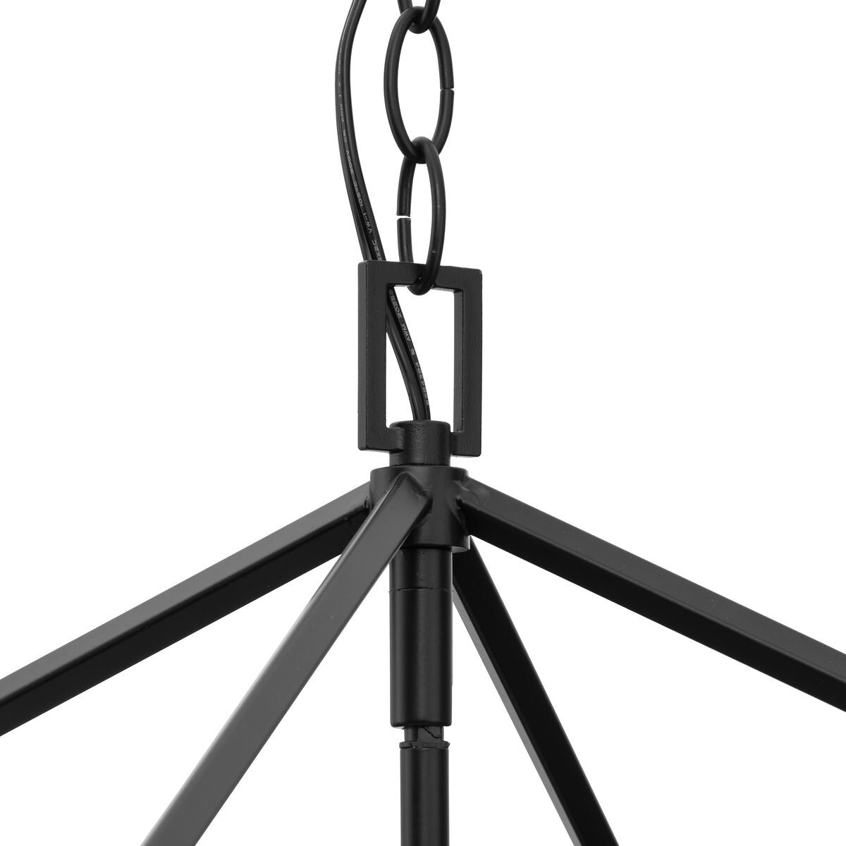 Progress Lighting Hillcrest 4-Light Matte Black Transitional Chandelier