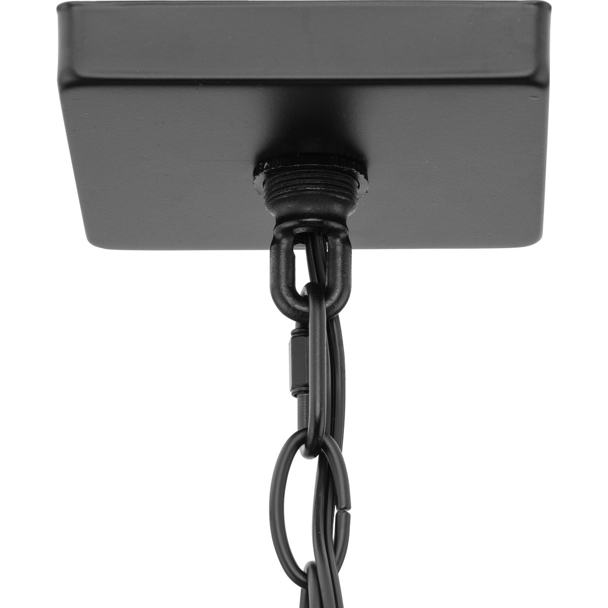 Progress Lighting Hillcrest 4-Light Matte Black Transitional Chandelier
