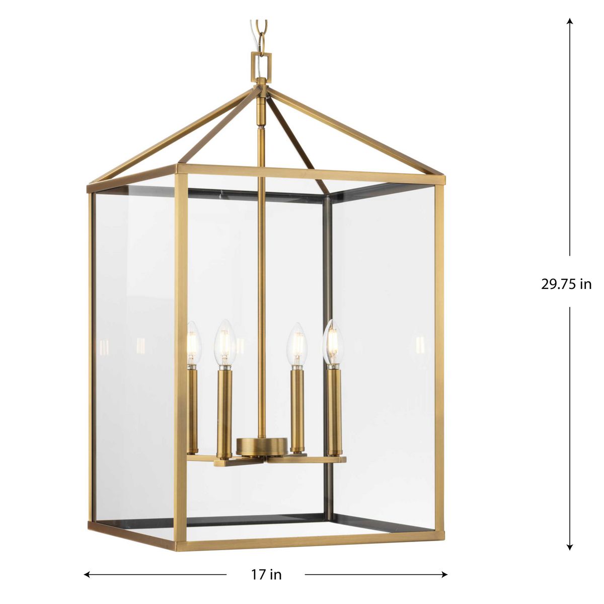 Progress Lighting Hillcrest 4-Light Transitional Chandelier