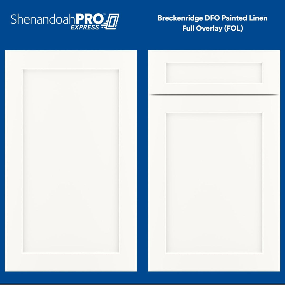 Shenandoah PRO Express Breckenridge 24-in W x 34.5-in H x 24-in D Linen Full Overlay 3-Drawer Base Fully Assembled Plywood Cabinet