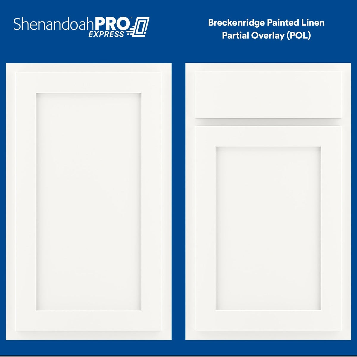 Shenandoah PRO Express Breckenridge 18-in W x 34.5-in H x 24-in D Linen Partial Overlay 3-Drawer Base Fully Assembled Plywood Cabinet