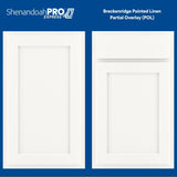 Shenandoah PRO Express Breckenridge 12-in W x 34.5-in H x 24-in D Linen Partial Overlay 1-Drawer Base Fully Assembled Plywood Cabinet (Recessed Panel Shaker Style)