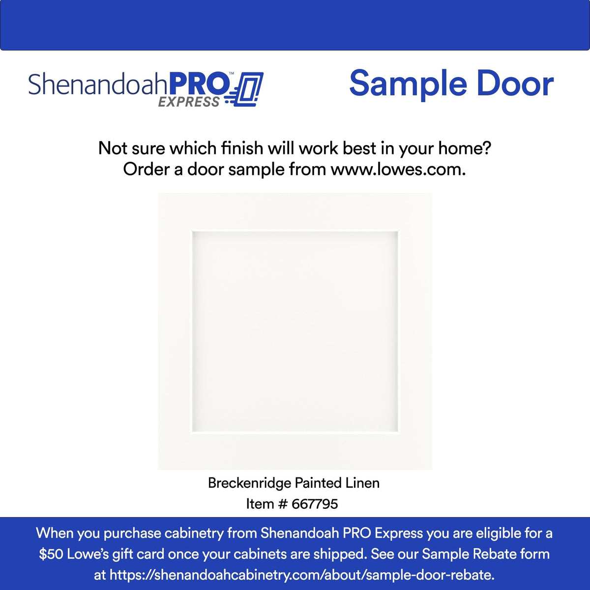 Shenandoah PRO Express Breckenridge 21-in W x 34.5-in H x 24-in D Linen Full Overlay 3-Drawer Base Fully Assembled Plywood Cabinet