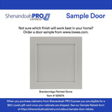 Shenandoah PRO Express Breckenridge 24-in W x 30.125-in H x 12-in D Stone Full Overlay Diagonal Corner Wall Fully Assembled Plywood Cabinet (Recessed Panel Shaker Style)