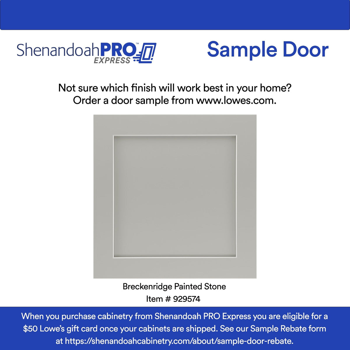 Shenandoah PRO Express Breckenridge 24-in W x 42.125-in H x 15-in D Stone Full Overlay Diagonal Corner Wall Fully Assembled Plywood Cabinet (Recessed Panel Shaker Style)