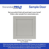 Shenandoah PRO Express Breckenridge 24-in W x 34.5-in H x 24-in D Stone Full Overlay 3-Drawer Base Fully Assembled Plywood Cabinet