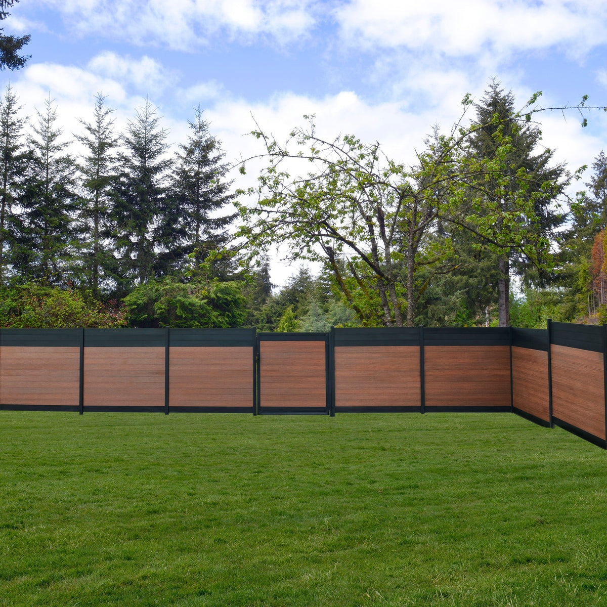 Infinity Euro 4-ft H x 6-ft W Estate- King Cedar Privacy Composite Fence Panel