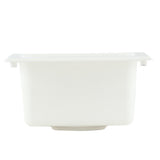 15 in. x 15 in. Fiberglass Self-Rimming Bar Sink in White - Super Arbor
