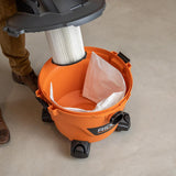 1-Layer Standard Pleated Paper Filter for Most 5 Gal. and Larger RIDGID Wet/Dry Shop Vacuums (2-Pack) - Super Arbor