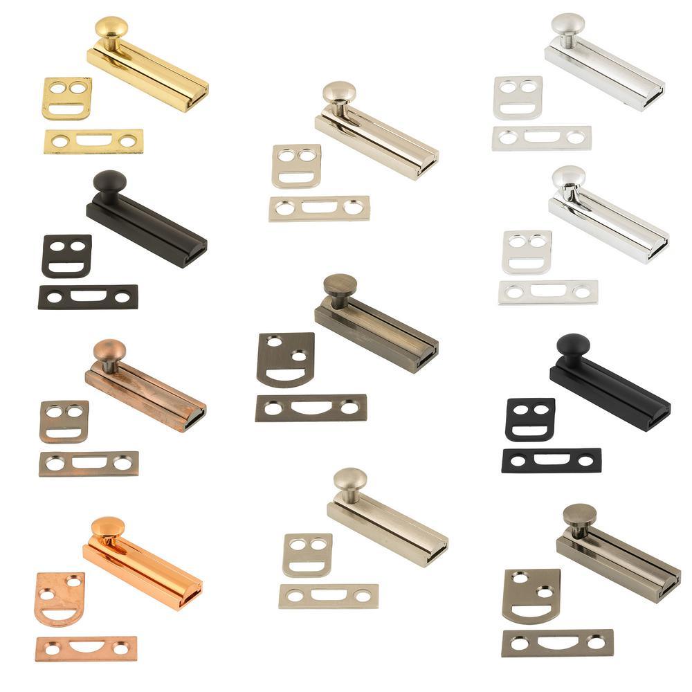 2 in. Solid Brass Surface Bolt in Oil-Rubbed Bronze - Super Arbor