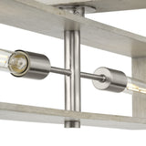 Progress Lighting Boundary 4-Light Brushed Nickel Modern/Contemporary Chandelier