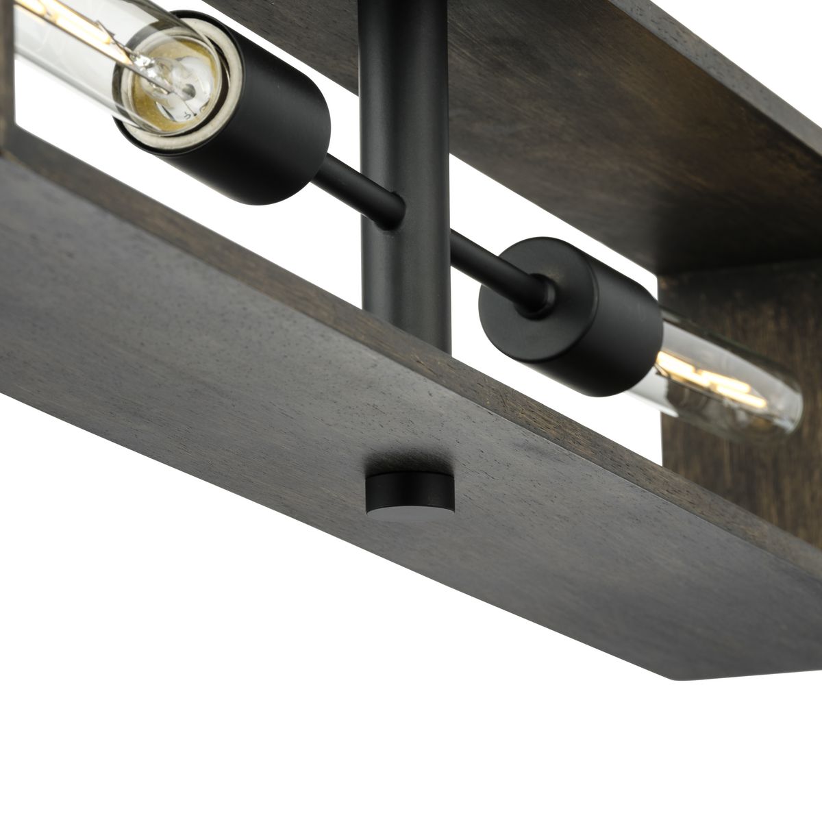 Progress Lighting Boundary 4-Light Matte Black Modern/Contemporary Chandelier