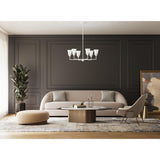 Progress Lighting Pinellas 6-Light White Modern/Contemporary Chandelier
