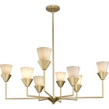 Progress Lighting Pinellas 8-Light Gold Modern/Contemporary Chandelier