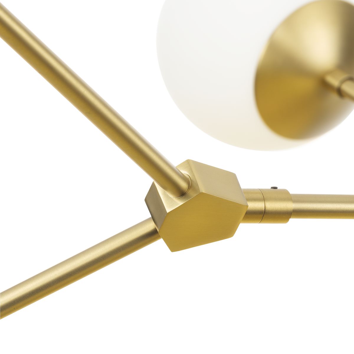 Progress Lighting Haas 6-Light Brushed Bronze Mid-century Chandelier