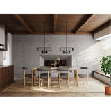 Progress Lighting Boundary 4-Light Matte Black Modern/Contemporary Chandelier