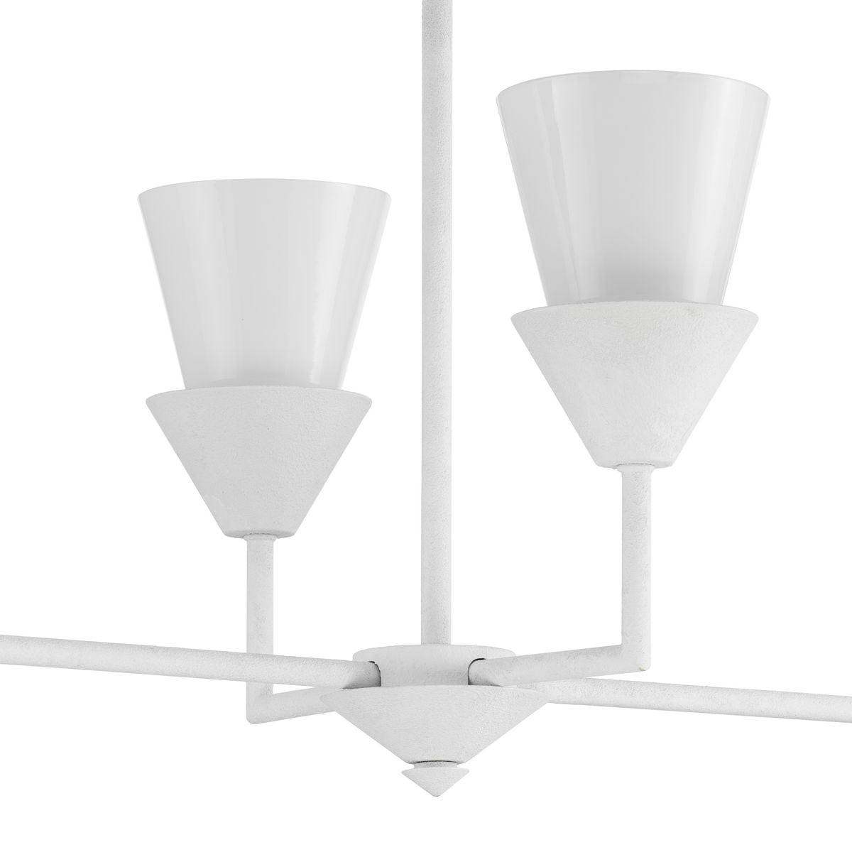 Progress Lighting Pinellas 6-Light White Plaster Modern/Contemporary Opal Glass Linear Large Hanging Kitchen Island Light