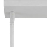 Progress Lighting Pinellas 6-Light White Plaster Modern/Contemporary Opal Glass Linear Large Hanging Kitchen Island Light