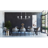 Progress Lighting Pinellas 6-Light White Plaster Modern/Contemporary Opal Glass Linear Large Hanging Kitchen Island Light