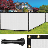 SEALTECH 5-ft H x 25-ft W White Non-Recycled Polypropylene Chain Link Fence Screen