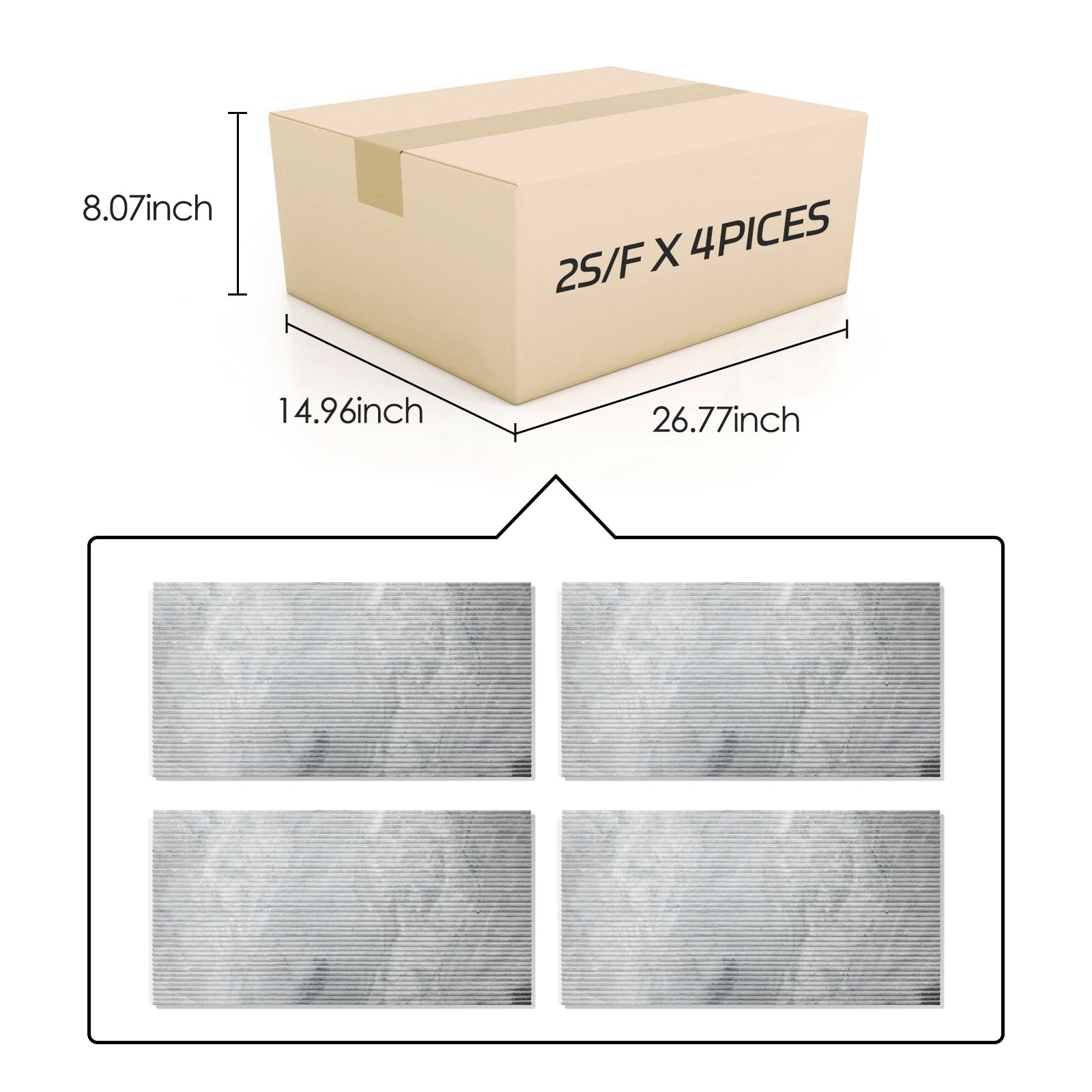 Xspracer Gray 12-in x 24-in Multi-finish Natural stone Marble Marble look Wall Tile product image