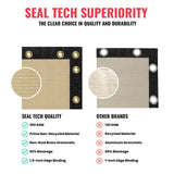 SEALTECH 8-ft H x 20-ft W Beige Non-Recycled Polypropylene Chain Link Fence Screen
