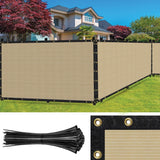 SEALTECH 5-ft H x Beige Non-Recycled Polypropylene Chain Link Fence Screen