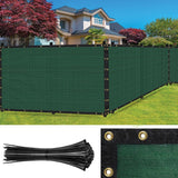 SEALTECH 6-ft H x 50-ft W Green Non-Recycled Polypropylene Chain Link Fence Screen