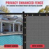 SEALTECH 4-ft H x 50-ft W Gray Non-Recycled Polypropylene Chain Link Fence Screen