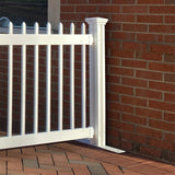 Zippity Outdoor Products Zippity 3-ft H x 4-ft W White Vinyl Square-top Fence Post No Dig (Unassembled)