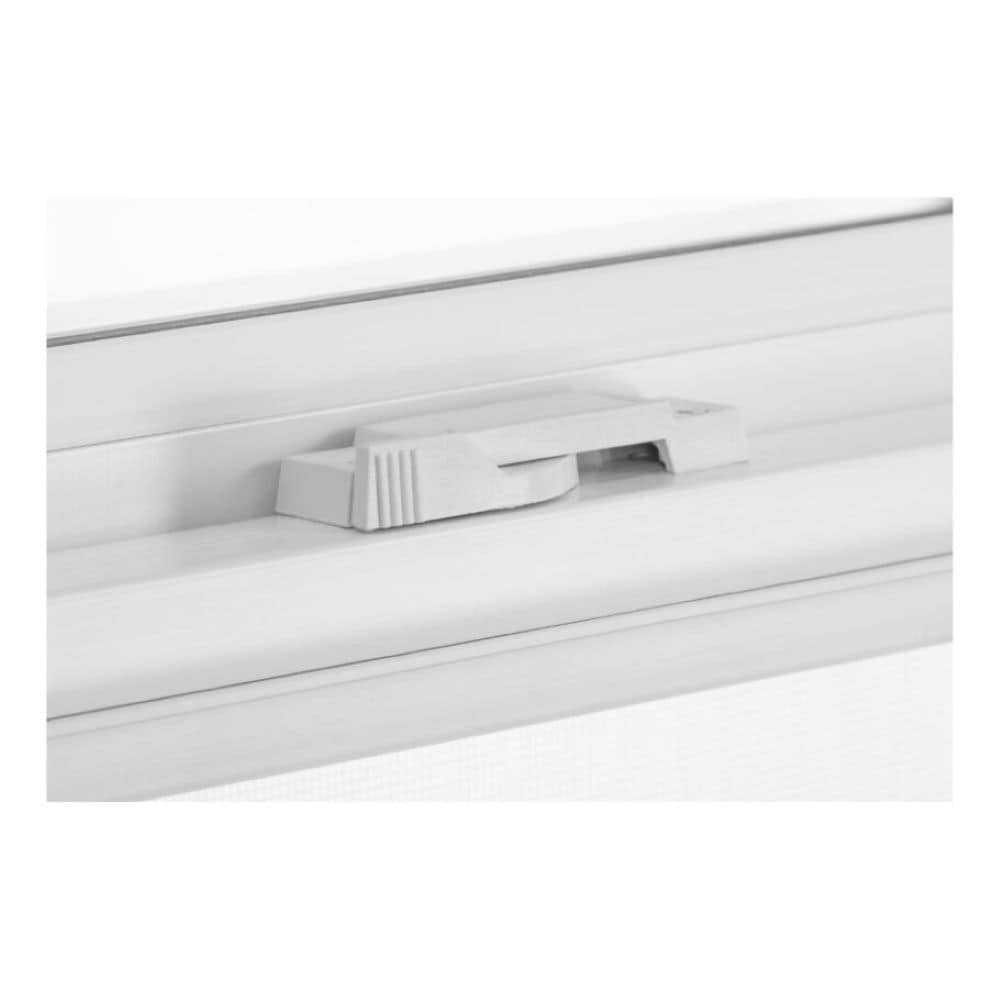 Project Source 20000S Series New Construction 23-1/2-in x 29-1/2-in x 2-1/4-in Jamb White Vinyl Single-Pane Single-Hung Window, Half Screen Included