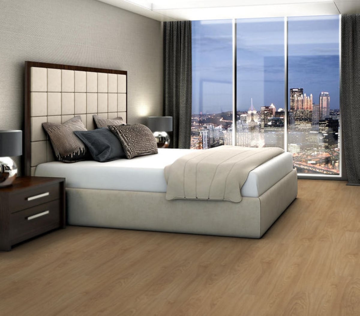 Shaw Boundless 8 Breezy Brown 8-mil x 7-in W x 48-in L Waterproof Glue Down Luxury Vinyl Plank Flooring (34.98-sq ft/ Carton)