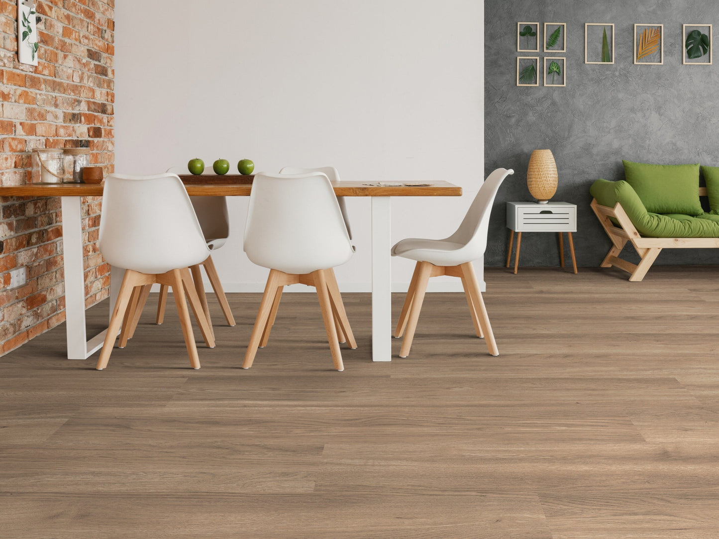 Shaw Perennial Peachtree Street Brown 6-mil x 6-in W x 48-in L Waterproof Glue Down Luxury Vinyl Plank Flooring (53.93-sq ft/ Carton)