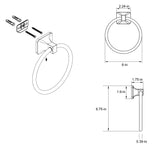 Project Source Seton Chrome Wall Mount Towel Ring