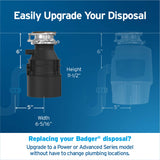 InSinkErator Badger 1 Series 1/3-HP Continuous Feed Garbage Disposal