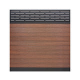 Infinity Euro 6-ft H x 6-ft W Lattice- Black Rose Privacy Composite Fence Panel