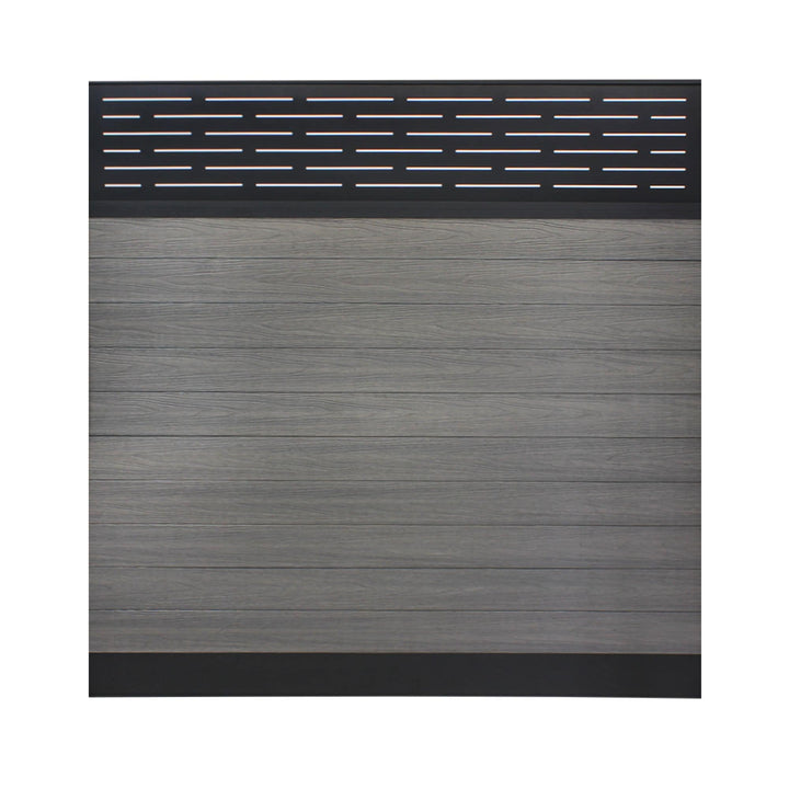 Infinity Euro 6-ft H x 6-ft W Lattice- Oxford Grey Privacy Composite Fence Panel